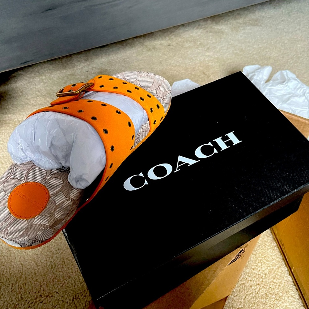Orange Ally sandal brand new and never worn